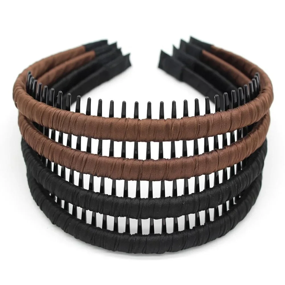 Non Slip Women's Hairband Plastic Cloth Daily Use Spa Party Yoga Accessory